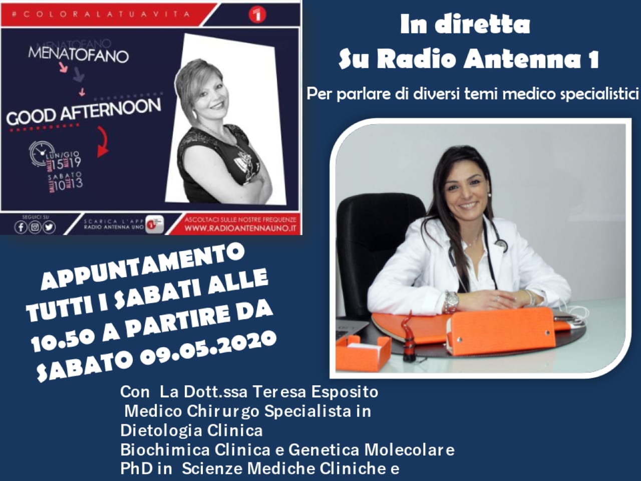 Teresa Esposito Mena Tofano radio antenna1 2020